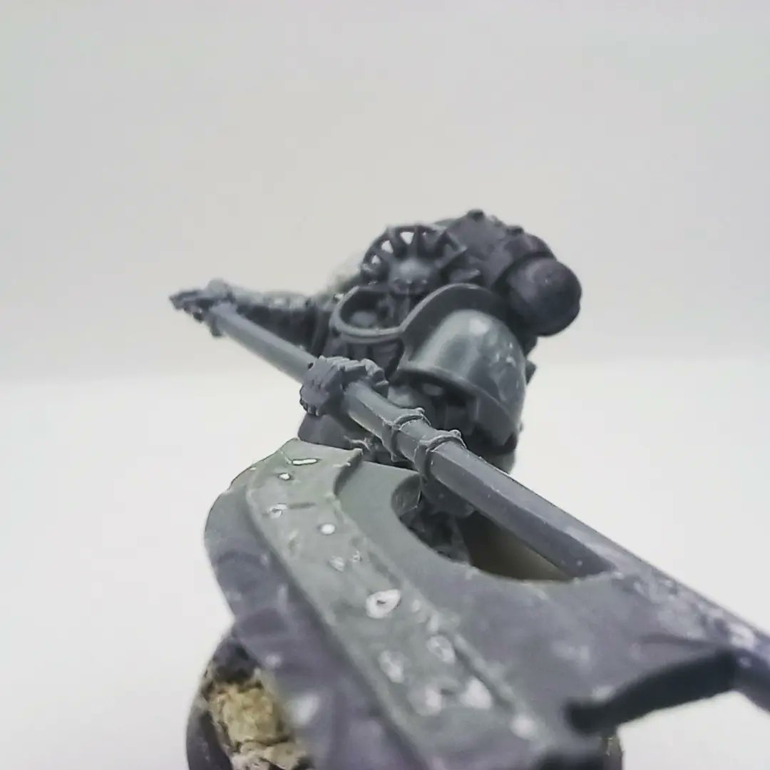 JackoGriff420's tweet photo. Judiciar wip for Knights Encarmine π©Έ went for an executioners axe with this one π #WarhammerCommunity #warhammer40k #Warmaiden #Warmongers #kitbash40k #WIP #knightsencarmine https://t.co/xY8iCWt6Kb