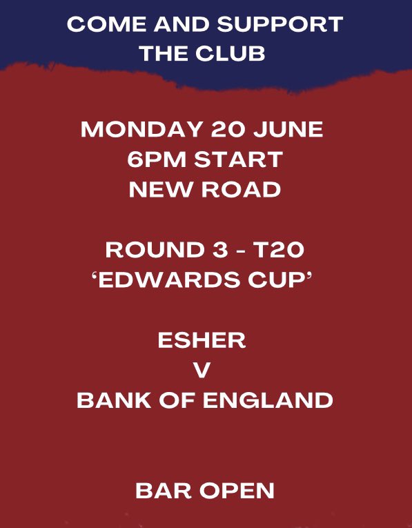 🚨Save the Date - T20 at New Road