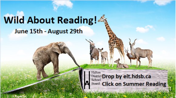 This year's HDSB Summer Reading program is live! We are Wild About Reading! You won't want to miss it! The website will feature ebooks, activities and more. Visit eit.hdsb.ca and click on summer reading.<a href="/MordenHDSB/">W.H. Morden Public School</a>