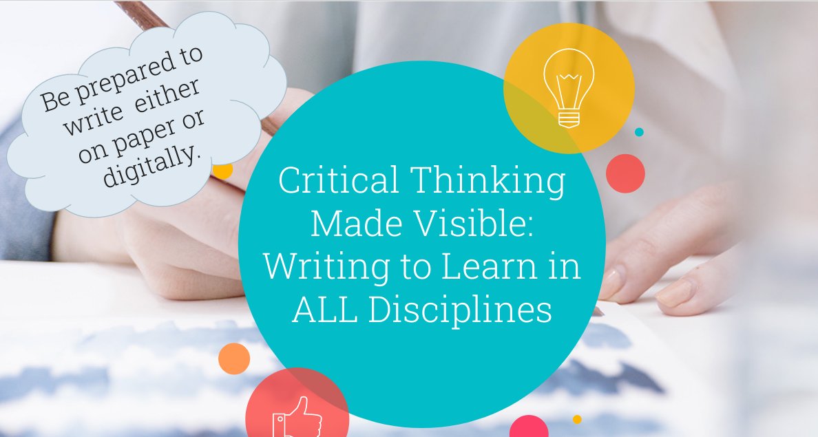 Excited to learn how we can do more writing in math class!!! #BCIUCore