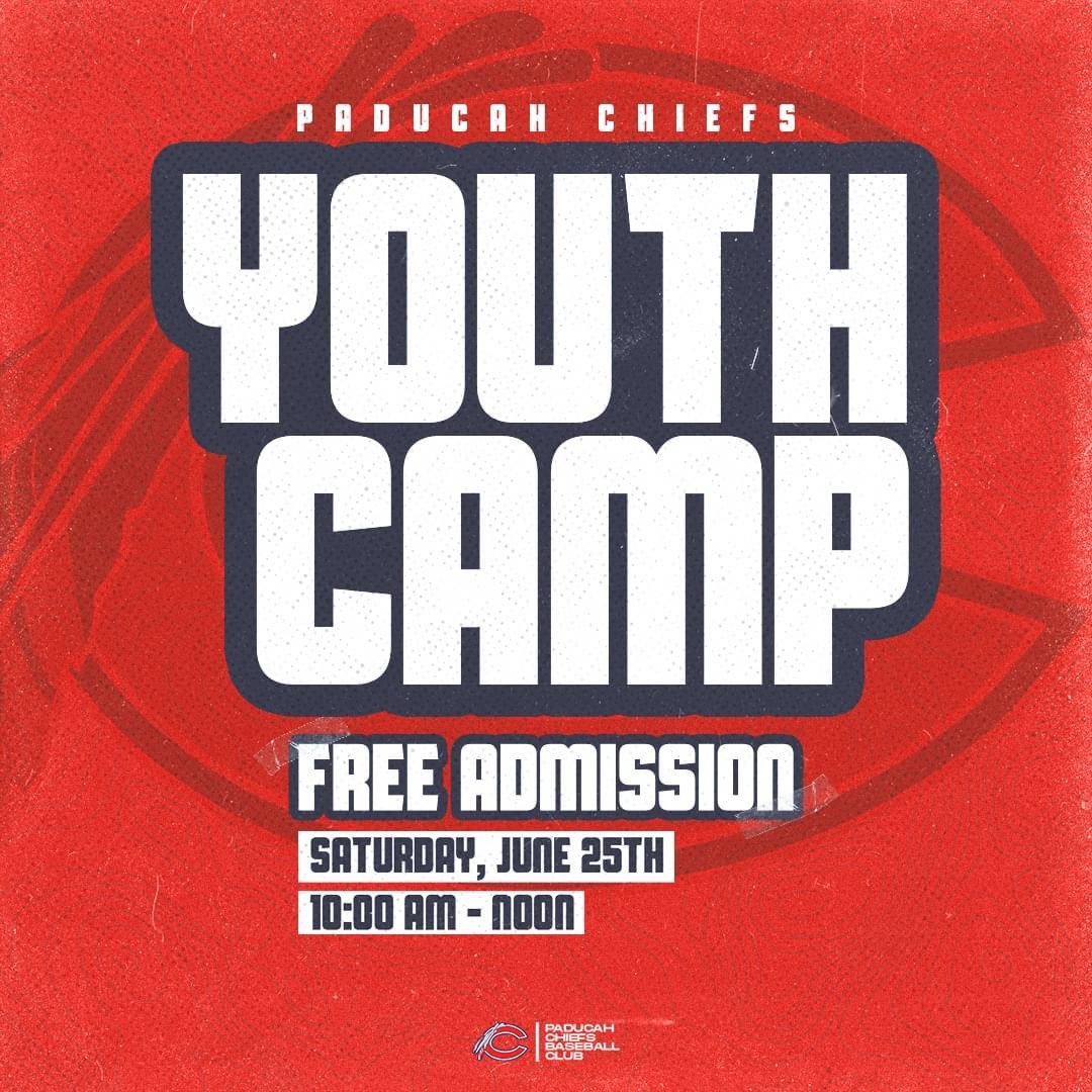 On Saturday, June 25th, the Chiefs will host their annual youth camp open to children of all ages.  The camp will run from 10 AM to noon. #ourtribe