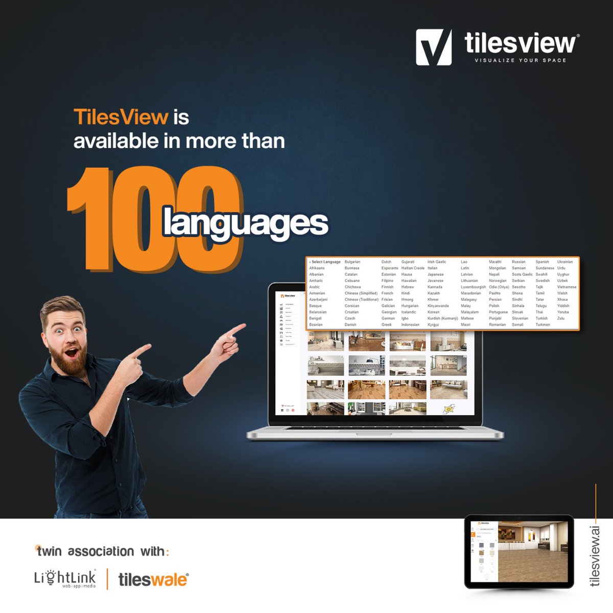 TilesVisualizer's tweet photo. Don't worry about the language barrier – we've got you covered. TileView is available in more than 100 languages, so you can pick the one that best describes what you're looking for !!! 🤩😎
Explore More on our website :- https://t.co/mU9AGDz5C9

#besttile #tilesview https://t.co/iw4o3oYEIO