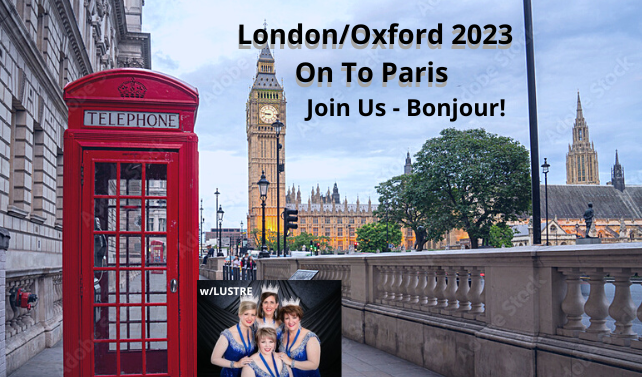 LlcHarmony's tweet photo. In 13 months Harmony Travel leaves for London &amp; Oxford!! Will YOU be with us? We can take up to 4 motor coaches of singing travelers! Tour, perform, new friends, history all around us. It's our 25th year of performing barbershop harmony around the world! https://t.co/YzreXwBhwK. https://t.co/WJH7PL1nHl