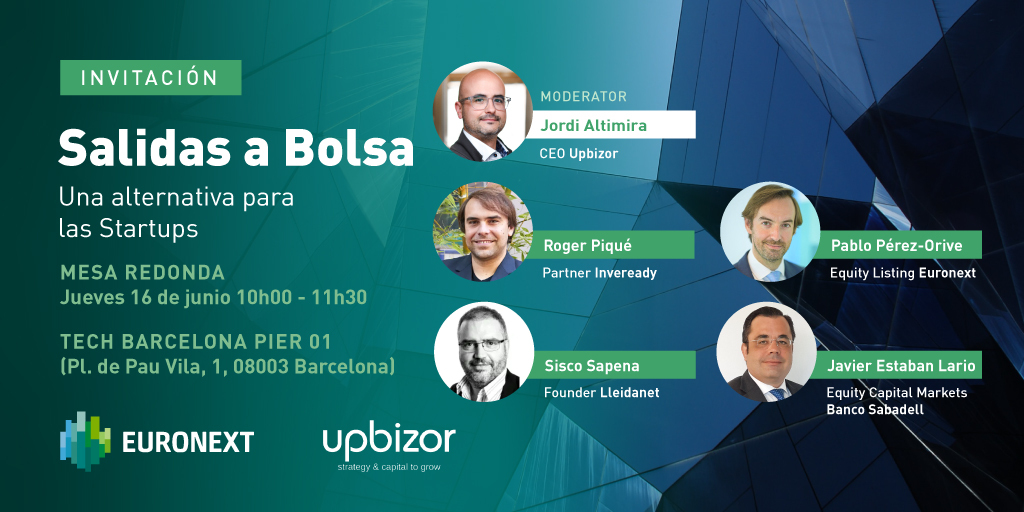 Las IPOs no tan sólo van dirigidos a 'Unicornios'. En España a través de proyectos como Skitude se ha demostrado que empresas en ronda de 4M€ a 10M€ una IPO puede ser una buena alternativa.

Lo debatiremos con un panel excepcional:

[Apúntate]: hubs.la/Q01dFfX-0