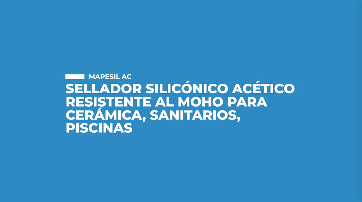 MapeiSpain's tweet photo. 🔵#Sellador elástico de #altas prestaciones. #Mapesil AC de Mapei. El compañero ideal de las #juntas coloreadas MAPEI #Ultracolor Plus #Keracolor. MAPESIL AC, +Info👉 https://t.co/0og719abjL 📽 https://t.co/2gScAsKS8I https://t.co/cKXTdfmU1B