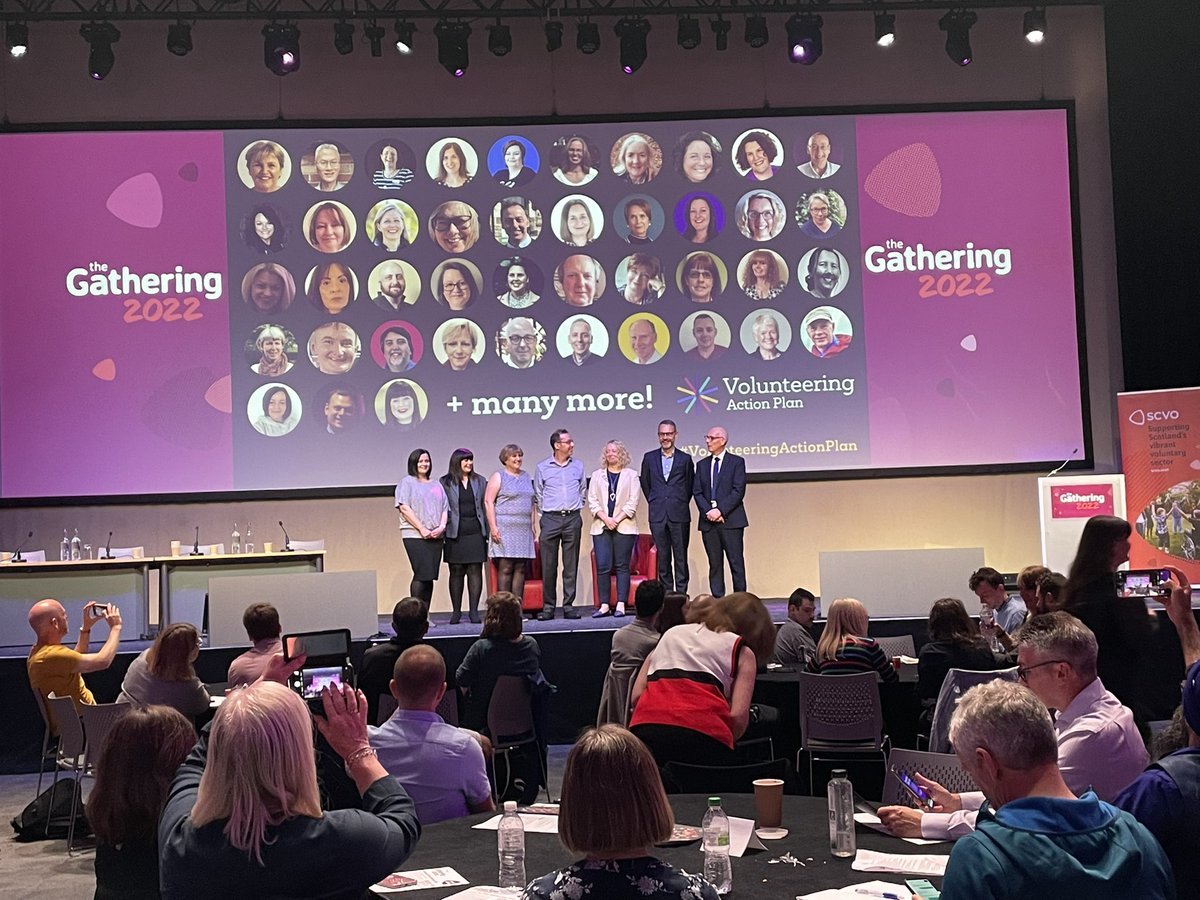 Janette_Mitch's tweet photo. Well done to all involved in driving development of #VolunteeringActionPlan as it launches today at #SCVOGathering 

And a big thank you to @nataliemaver @StirVolunteer too 👏 https://t.co/USRcSTbOD8