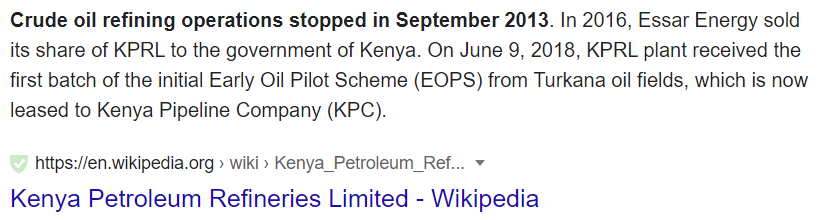 #WajackoyaThe5th  Our Duo of thieves shut down oil refining and thought importation of refined oil is the best. In fact
 the oil was being mined in Turkana
