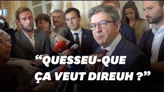 pierre_baudis's tweet photo. «Quelqu’un a-t-il une question formulée en Français?» Rappelons le mépris crasse de #Melenchon pour les toulousaines et Toulousains. Notre accent est une de nos plus grande fierté, emblématique de notre histoire et de notre culture occitane. https://t.co/ENbFz4Kgyg https://t.co/yBIul457dn