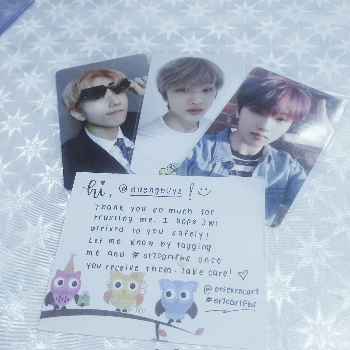 daengbuyz's tweet photo. π . . . . κ° #vanmails κ±
( @otsevencart | #ot7cartfbs )
β hello ! thanks for letting me adopt jisung π«Άπ» and for the cute freebies ! thank you very much po >< till our next po π€ https://t.co/U4TWkmRk4m