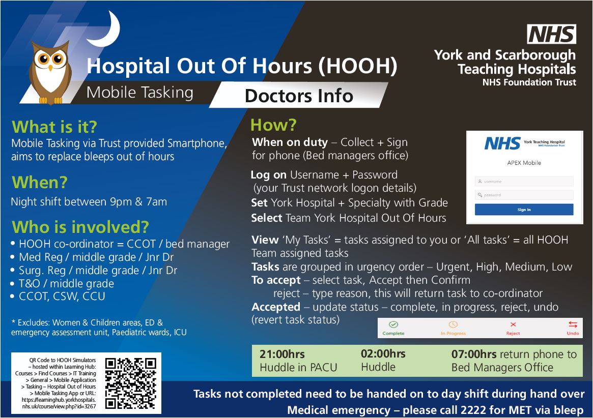JDF_YorkToCoast's tweet photo. Important and exciting news for docs based at York.  Bleep filtering/task allocation is coming your way soon. Please take some time to access the training. It will revolutionize night shifts. Big shout out to @criticalcareou1 @lizhill @lewiswarnock3 &amp; IT for making it a reality! https://t.co/Wpf35hC2nC