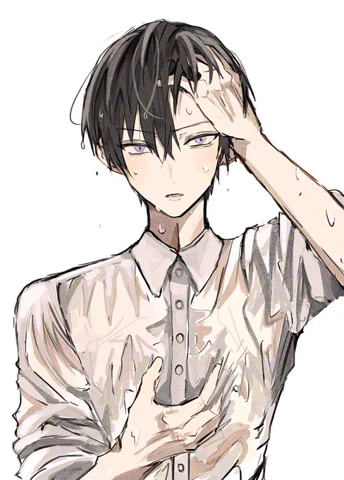 #イラスト 
濡 