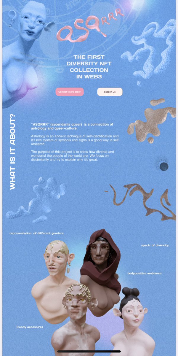 Support our collection if it seems allied to you guys! 🤍  #NFT #NFTCommunity #NFTCollection #NFTdrop #queerart #PrideMonth