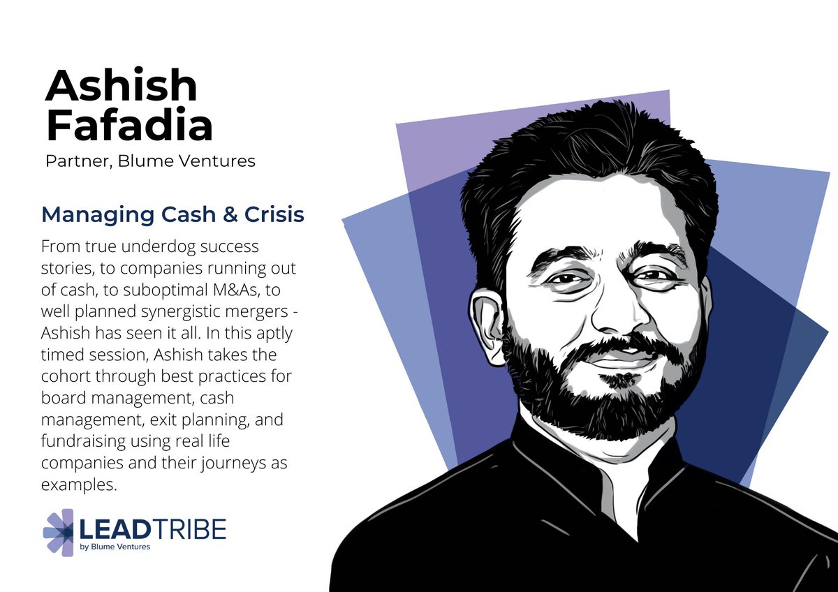 There's been a lot of conversation recently around crisis &amp; recession management. But the best businesses are built sustainably to stand the test of time &amp; crisis.

In this #LeadTribe session, <a href="/AshishFafadia/">Ashish Fafadia</a> talks about how founders can manage cash &amp; biz sustainably from Day 1👇