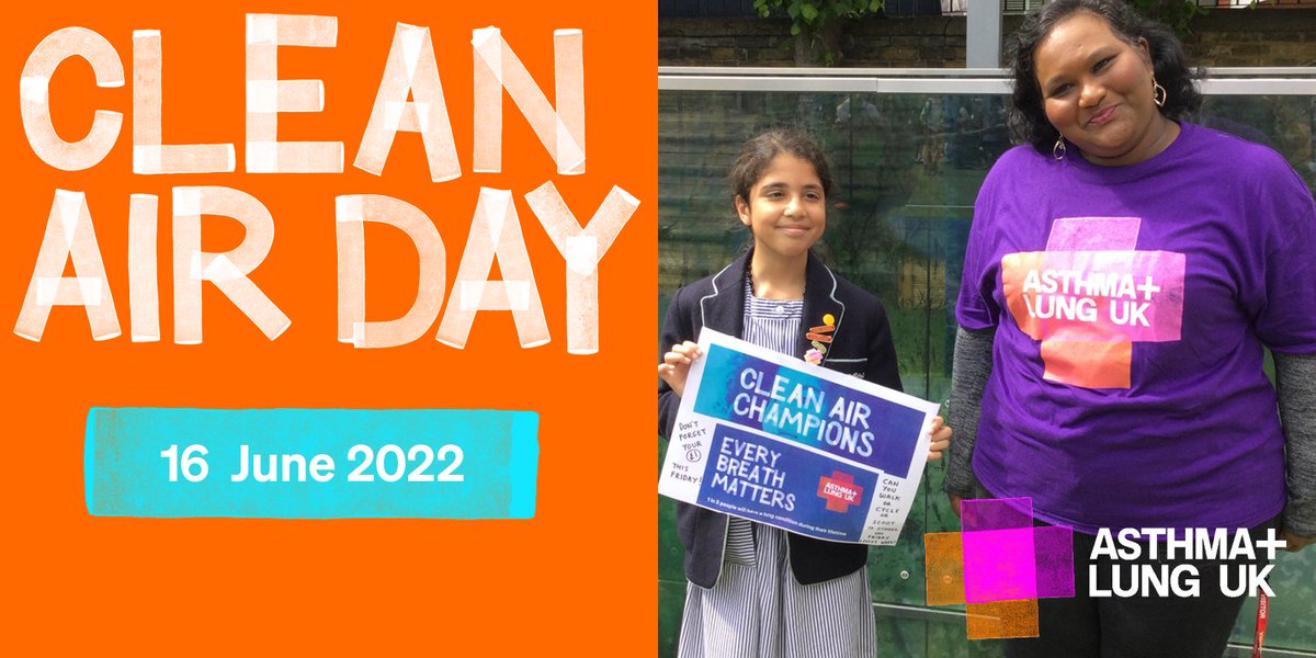 It’s #CleanAirDay! We believe everyone has the right to breathe clean air, no matter where they live. Join us as we campaign for the government to set new legal targets on air pollution. It’s not good enough to wait until 2040. We need #CleanAirNow. envirotarget.uk/asthma-lung-uk