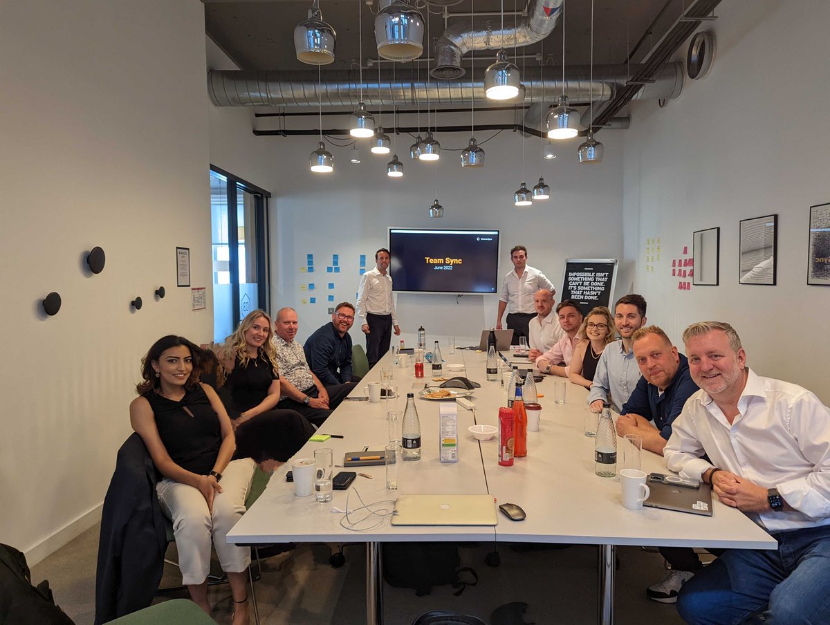 CharterSync's tweet photo. Earlier this week, we held our first #CharterSync quarterly group meeting!

Bringing together the whole #team we enjoyed a day of fun team activities and bonding, #workshops and hearing updates from various members of the team.

It was great to all be together in one room 🥳🚀 https://t.co/DpSflCPDnz