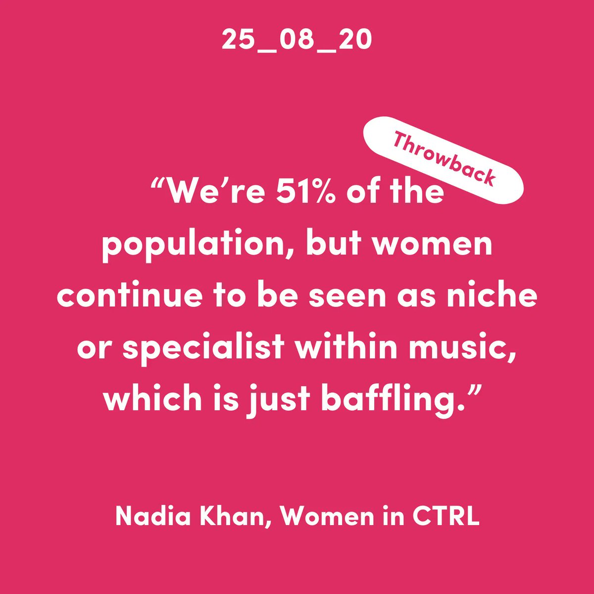 StrmlineNet's tweet image. Are women not being recognised as much as their male counterparts, and is that stopping them from continuing on with their careers as a musician? 

Throwback quote from Delic Session 4 : Is it a man's world? 
🔗 To watch the session, click here -&amp;gt; buff.ly/3Qb7sqa