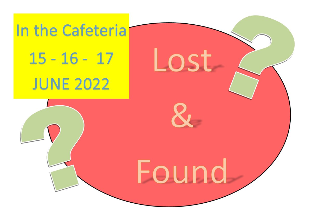 AFNORTH_IS's tweet photo. Students and Parents, have you lost items like a jacket, shoes and so on,  items are NOW on display in the cafeteria, from 15,16, and 17 JUNE 2022.  After 17 June these items will be disposed of or donated.
Glasses, phones, and jewelry are kept in room C3.4 https://t.co/3ogwawX8aH