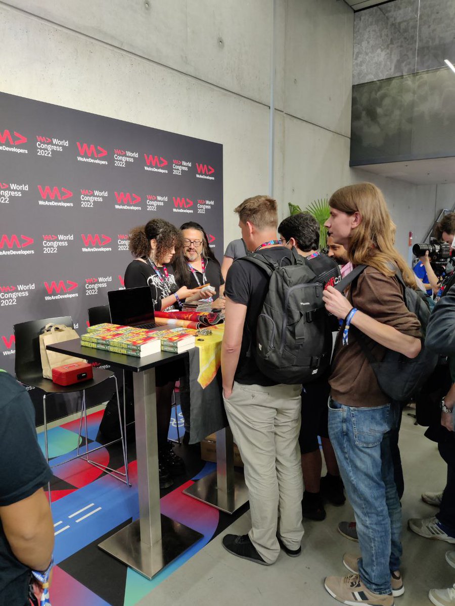Day 1 on <a href="/WeAreDevs/">WeAreDevelopers</a> World Congress in a nutshell. Learning, sharing, and networking on a massive event dedicated to technology creators.

PS. Can you spot quite a game-dev legend on the photos?

#teamupside #wearedevelopers #wearedevs