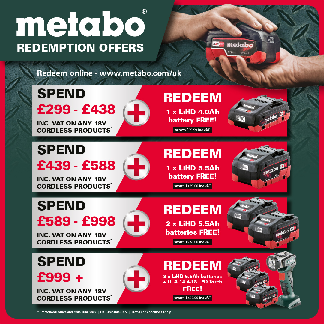 Join the Metabo 18volt LiHD revolution 