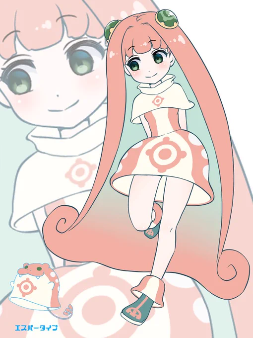 #別タイプ擬人化
エスパータイプ(タマリンリン) 