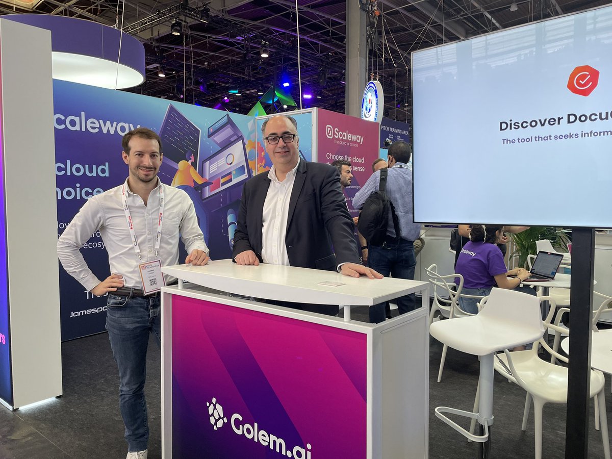 miralia_ai's tweet photo. Day1 sur #VivaTEch2022 ! Très heureux d’exposer aux côtés de la team @Scaleway pour parler #cloud #IA et des innovations françaises et européennes ! Retrouvez nous stand Hall 1 M09 #vivatechnology https://t.co/U5F0TauIeU