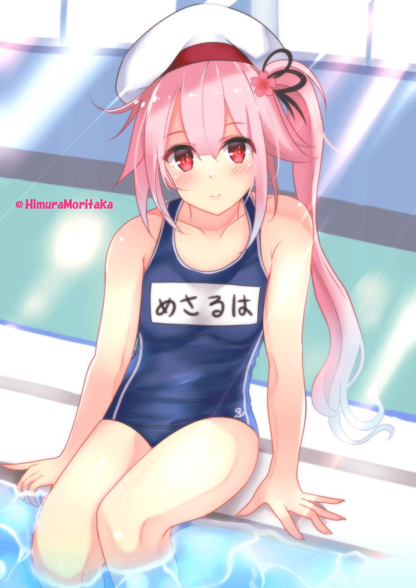 春雨(艦これ) 「テレワーク終了。
仕事おわったー!!今日もイラスト描いていきます(`・ω・')ゞ」|火村 モリタカ＠/5月COMITIA144（B51a)/その次は神戸かわさき10のイラスト