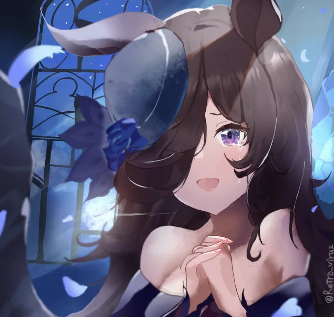 「誓います…しあわせの青いバラと、世界でいちばん大好きな人に___」
#ウマ娘 