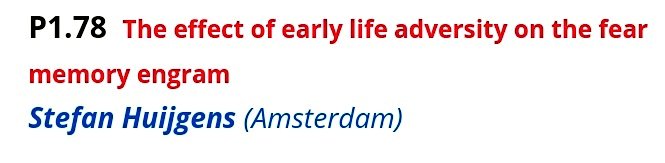 One day for Dutch Neuroscience Meeting #DNM22 . If you are interested in (early-life) #stress,  #memory and #engrams , pass by poster 1.78 where my fantastic student Stefan Huijgens will explain you the last findings of our project 🧠🤯
See you all in Tiel ✨✨