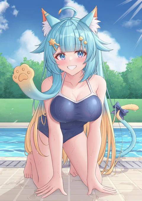 スク水Rumiちゃん✨
#Rumiちゃん絵 
