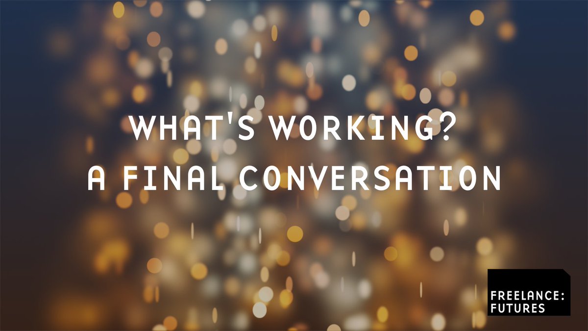 FreelancersMake's tweet image. Next Friday, we'll be reflecting back over the 9 weeks of #FreelanceFutures. A free format conversation between participants including freelancers, policy makers, funders, organisations and unions. 

Want to attend? All the details here: freelancefutures.org/programme/what…