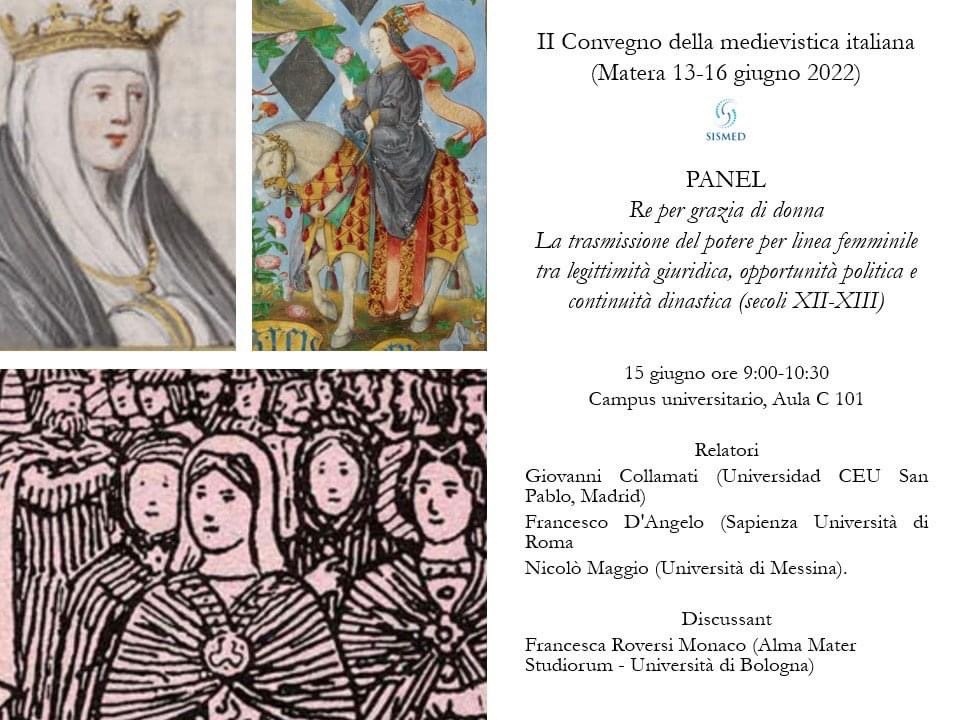 GCollamati's tweet photo. Hoy he impartido una ponencia sobre Beatriz de Suabia, en el panel “Rey por Gracia de Mujer” en el Secondo Convegno della Medievistica Italiana #sismed #Matera gracias a @TheMedievalOne por involucrarme en el proyecto https://t.co/vEzZ6AIJoC
