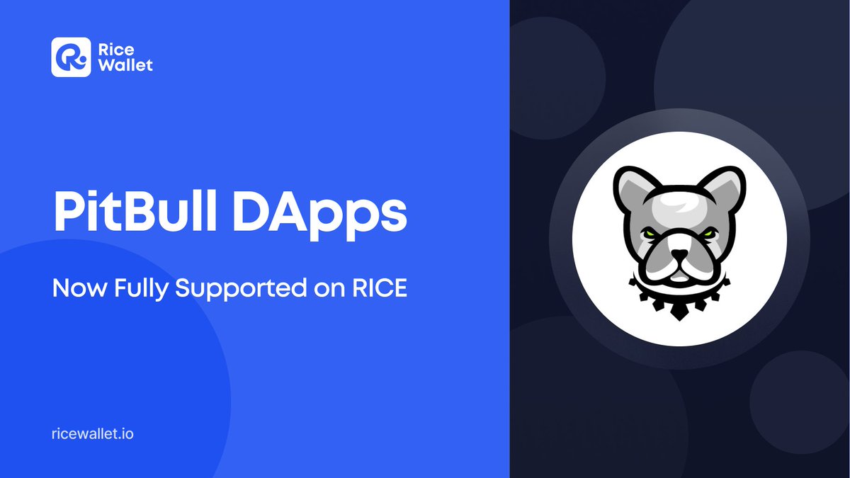 🐶 #Pitbull #DApps are fully supported on <a href="/RiceDeFiWallet/">RICE - Your Crypto Wallet</a>

👉 <a href="/RiceDeFiWallet/">RICE - Your Crypto Wallet</a> now has integrated 3 DApps of <a href="/BscPitbull/">Pitbull Token</a> on #BNBChain:  

🔹 #PitSwap 
🔹 #PitSafe 
🔹 #PitFarm 

👉 How to get $PIT token right now: ricewallet.io/blog/pitbull-d…