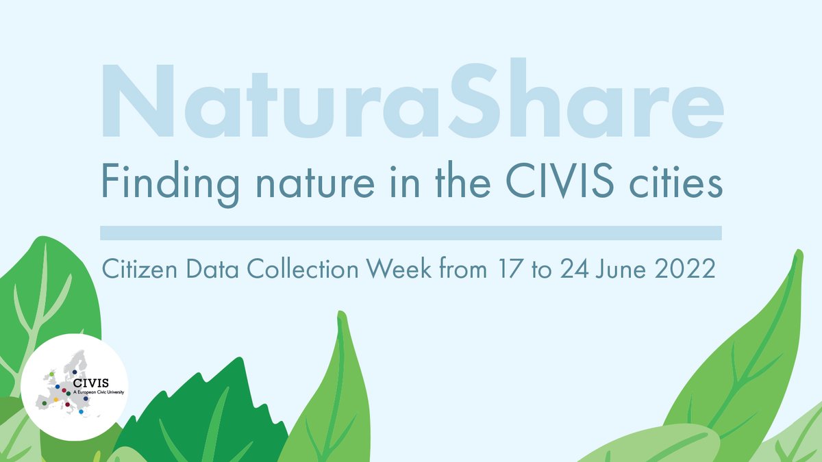 civis_eu's tweet photo. #NaturaShare | 📢 There's still time to register for the hybrid kick-off event this Friday!👀 You'll learn all you need to know about the NaturaShare project! #biodiversity
💻 Online
📅 Friday 17/06/2022
⏰ 14:30 GMT/15:30 CEST/16:30 EEST
Register NOW ➡️ https://t.co/IBU6gGFlZx https://t.co/7XsXmB0QbV