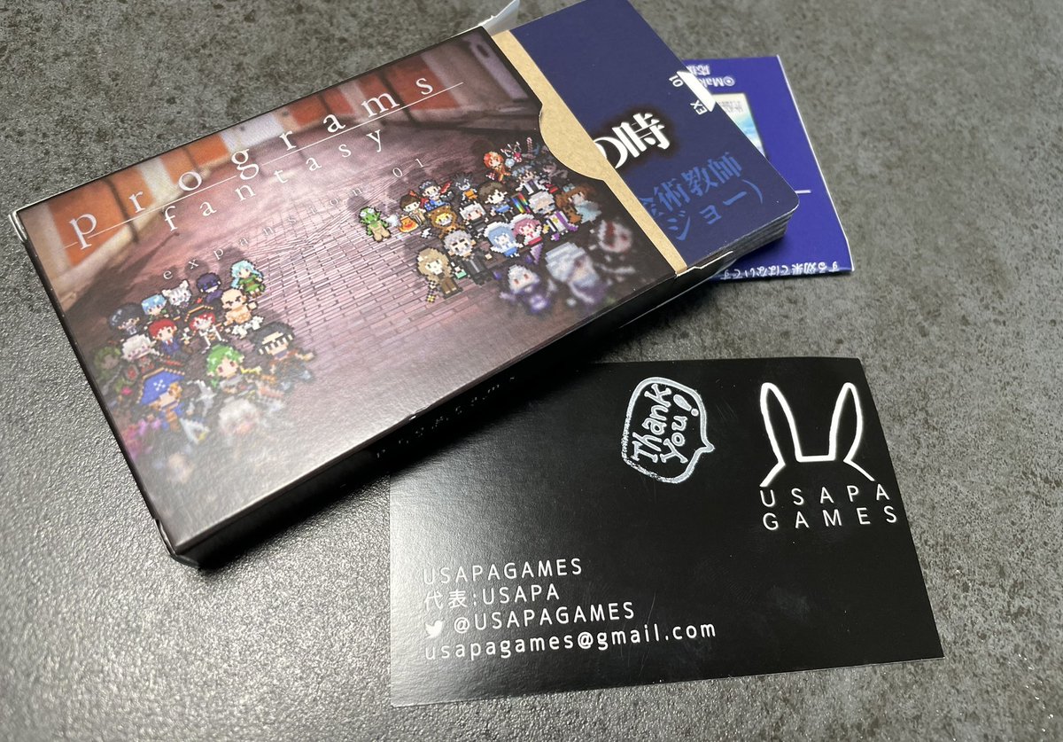 kardina_strom's tweet photo. USAPAGAMES(@USAPAGAMES)さんの新作ゲーム、プログラムファンタジーの拡張パックが届きました!!!!
こちら出演させて頂いております!!!
宜しくお願いします!!!
#Programsfantasy
#ボードゲーム https://t.co/z3xeV5Rx4G
