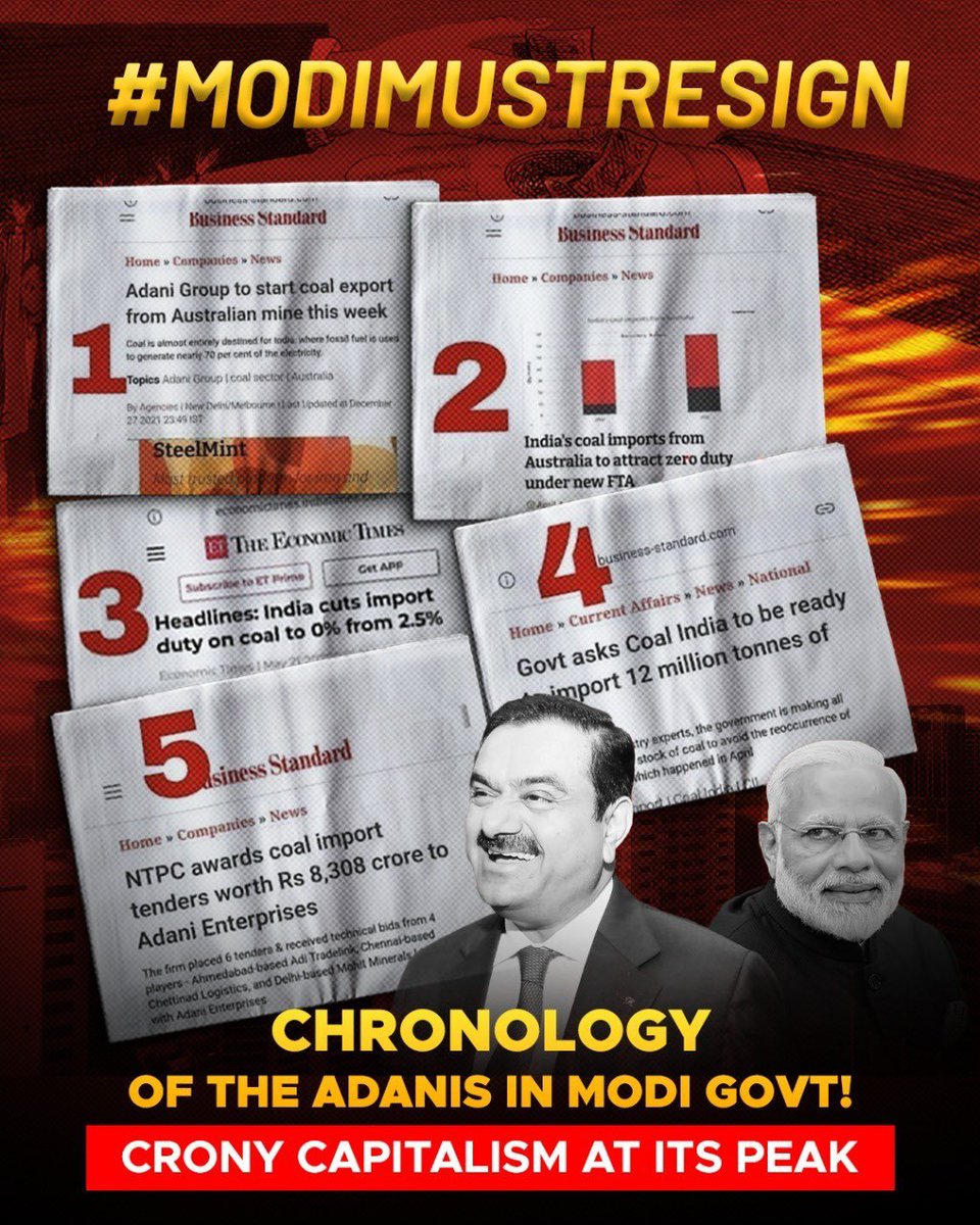 NDA Government under PM Modi is like 

Government of Adani
Government by Adani
Government for Adani

#ModiMustResign 

#ModiMustResign