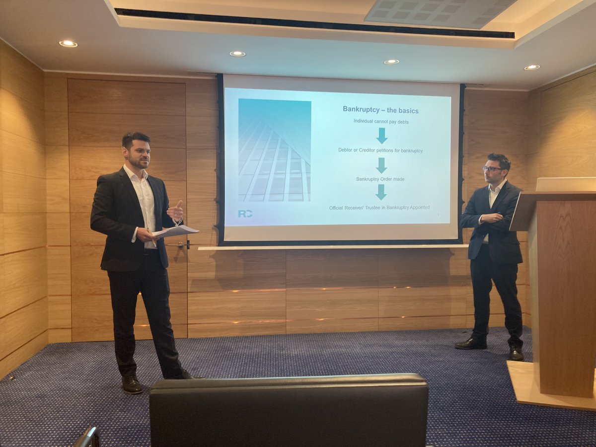 Thank you to everyone that came to our first in-person seminar of the year on insolvency and family law. It is a very interesting topic that produced a lot of questions! Thank you also to our two speakers Thomas Bond and David Fendt of Russell Cooke.