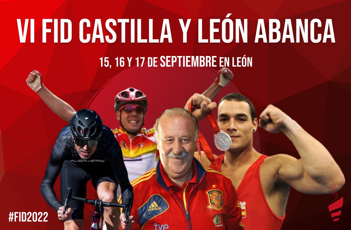 ⚠️ Aquí están los primeros ponentes del FID Castilla y León <a href="/SomosABANCA/">ABANCA</a> 2022 ⚠️

⚽️ Vicente del Bosque
🥇 Gervasio Deferr
🚴‍♂️ Óscar Freire
🚴‍♂️ Samuel Sánchez

🎟️ Abonos a la venta para los 3 días por 15€ en bit.ly/FID22
¡2º al 50% hasta 30 de junio!
