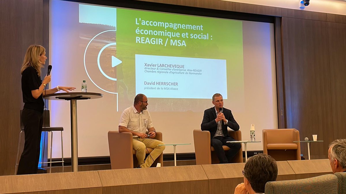 msa_actu's tweet photo. [#MalEtreAgriAgissons] @DavidHerrscher président @MSAAlsace : « Parler du mal être c’est bien mais on doit tendre du mal-être agricole vers le mieux être agricole » https://t.co/wxz9zJ84WJ