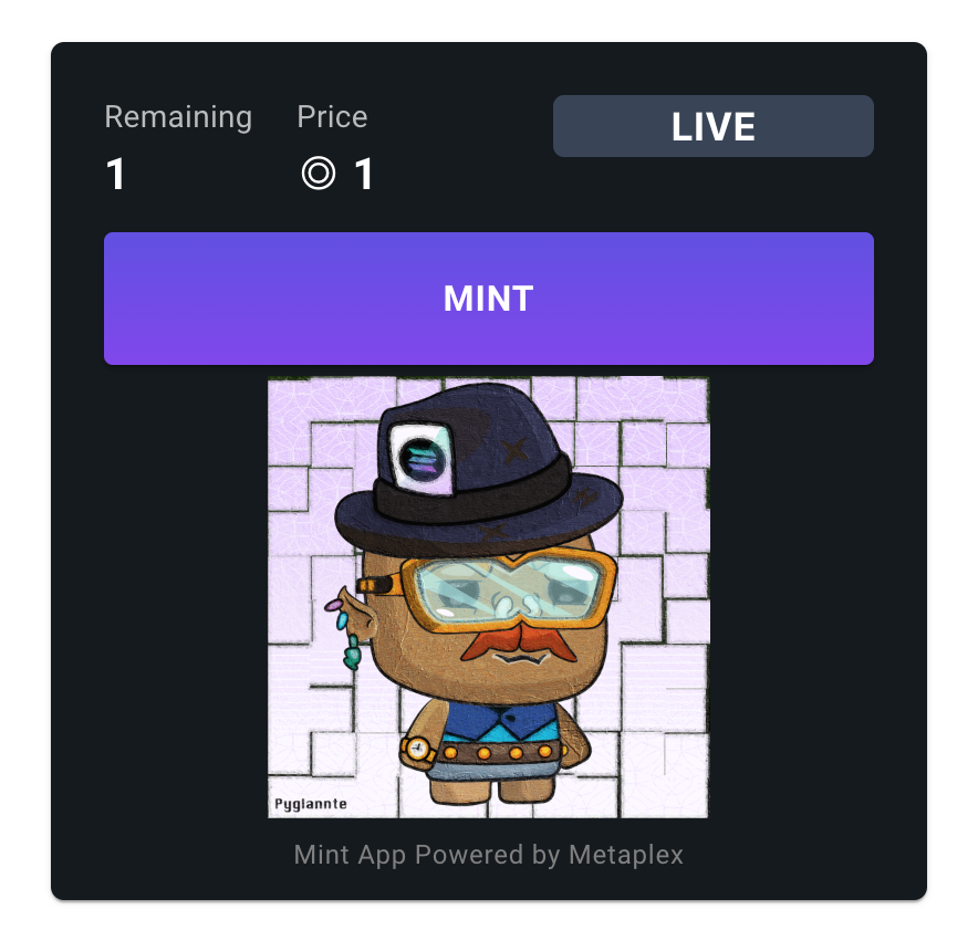 🚨Pygmies Land🚨 LAST 1 NFT LEFT

👉 MINT IS LIVE - price 1 $SOL mint.pygmies.land

discord.gg/GqT6Ajm3Ga

#NFTs #NFT #NFTCommunitys #NFTProject #NFTMint #NFTCommunity #NFTCollector #NFTCollectors #NFTCollection $BRUSH #BRUSH #PygmiesLand #Solana #NFTProject #SolanaNFTs