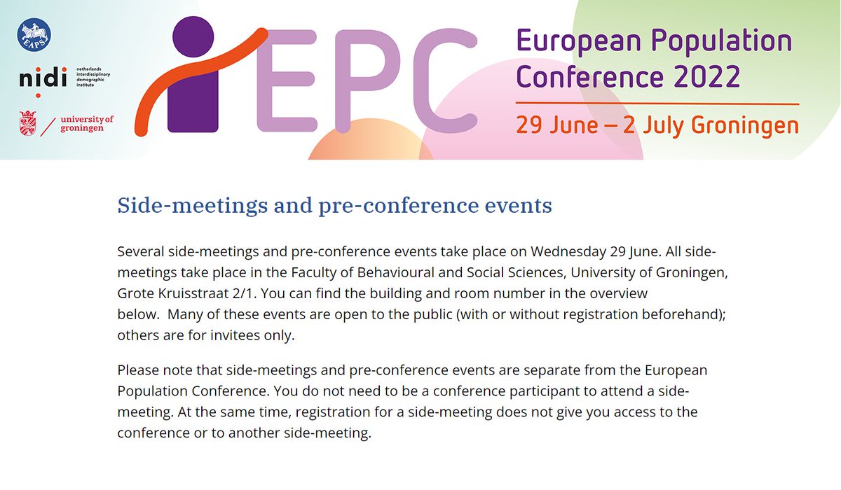 EAPS (@eaps_pop) on Twitter photo Are regional population preferences changing?
Sign up for the hybrid #EPC2022 side-meeting “An End to Rural Population Decline?” on 29 June and find out. Organized by <a href="/NVDemografie/">Nederlandse Vereniging voor Demografie</a> and @KrimpnetwerkNN.
More info about this and other side-meetings: bit.ly/3zUQ5Vh Are regional population preferences changing?
Sign up for the hybrid #EPC2022 side-meeting “An End to Rural Population Decline?” on 29 June and find out. Organized by <a href="/NVDemografie/">Nederlandse Vereniging voor Demografie</a> and @KrimpnetwerkNN.
More info about this and other side-meetings: bit.ly/3zUQ5Vh