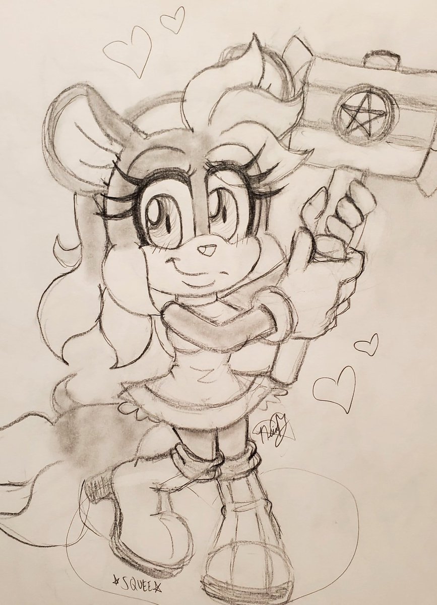 Squeezlez's tweet photo. I drew #Jerispringer as Miss #amyrose
Digital + Traditional How'd I do? Squee!
I Hope you all are doing lovely (β‘)
#sonicoc https://t.co/dHI68JeckB