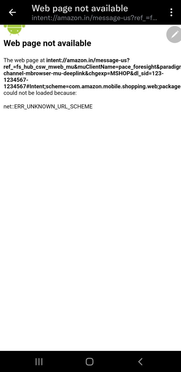 DesperAngie's tweet photo. @AmazonHelp It says webpage not available. https://t.co/G0d22eOAJV