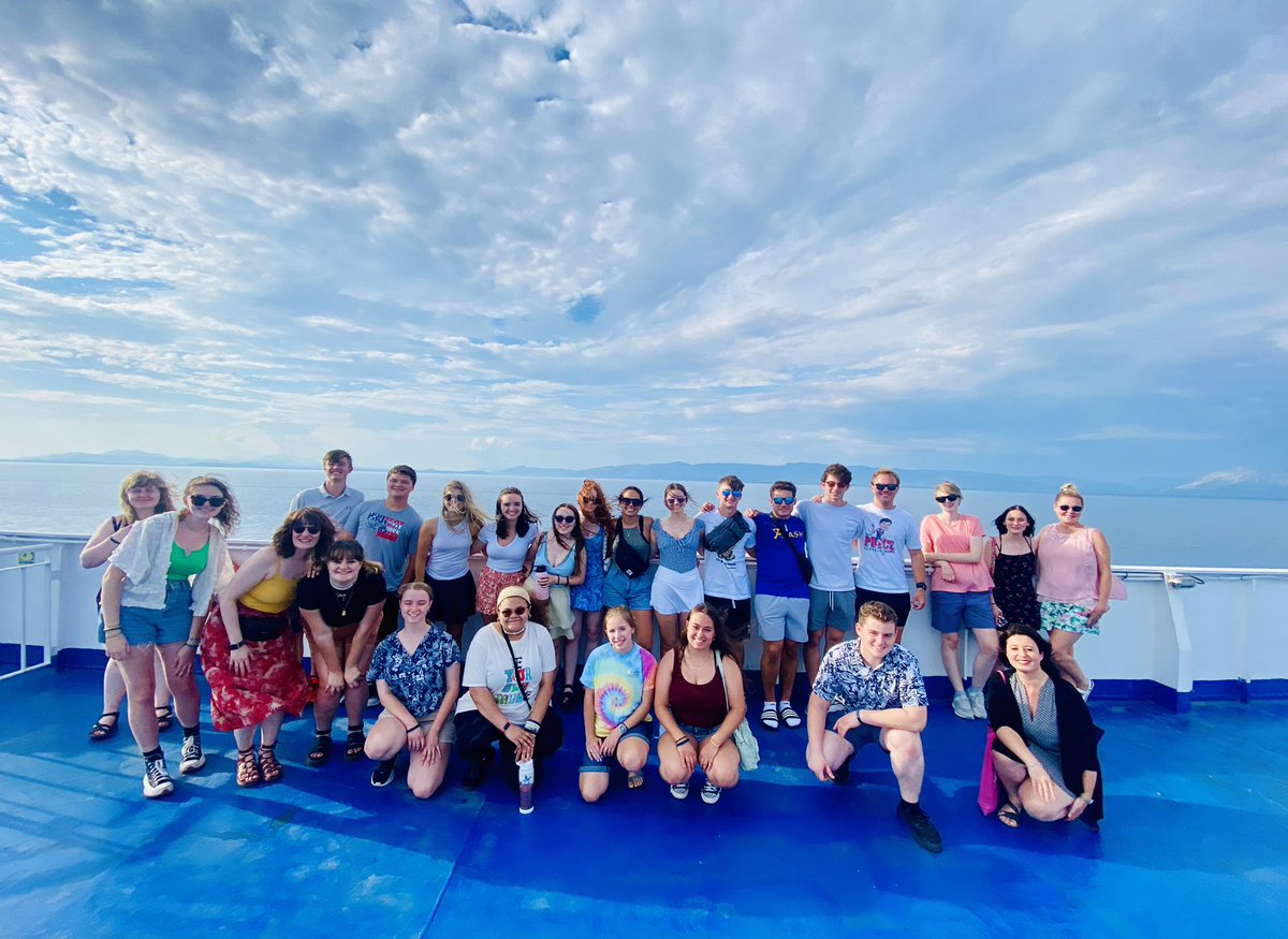 16 hours of magical Ionian &amp; Adriatic Sea views brought us all the way from Greece to Italy! 

First stop: Pompeii 🌋
@MilfordHsEagles