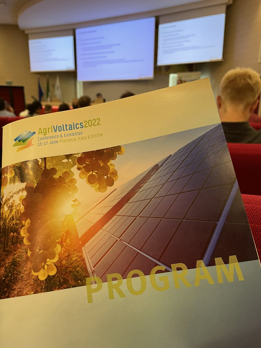 First day of the Agrivoltaics 2022 Conference @conexio_pse #solarenergy #pv #agriculture #agrivoltaics #conference