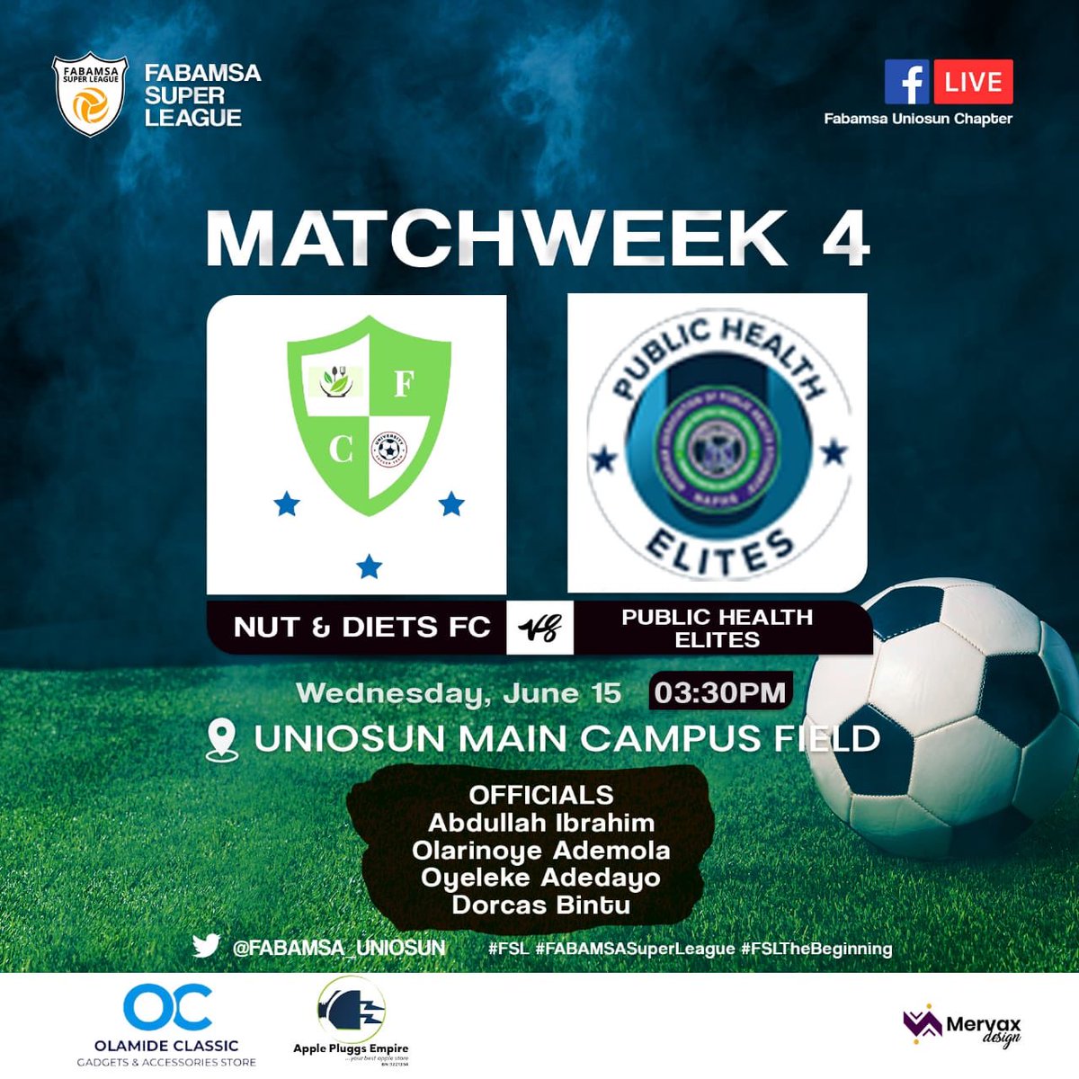 heybeehee's tweet photo. We will try our best again today.
We will fight for the 3 points.
#TeamPBH
#TeamPublicHealt
#PublicHealthElites
@FABAMSA_UNIOSUN #FSL #FABAMSASuperLeague #FSLTheBeginning https://t.co/rYyeGmWk80