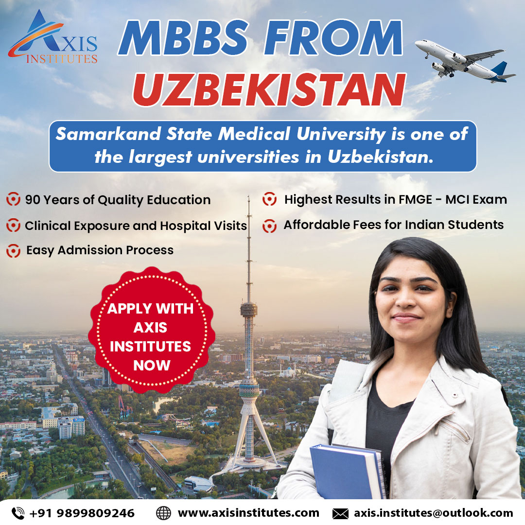 axisinstitutes's tweet photo. Your Dream University is calling you!!
Get Admission To The Top MCI/WHO Approved The University of #Uzbekistan.
#SamarkandStateMedicalUniversity
Government University of Uzbekistan
Apply with Axis Institutes NOW!
Contact: β +91 9899809246
#MBBSinUzbekistan #AxisInstitutes https://t.co/xN8VXu9mZd