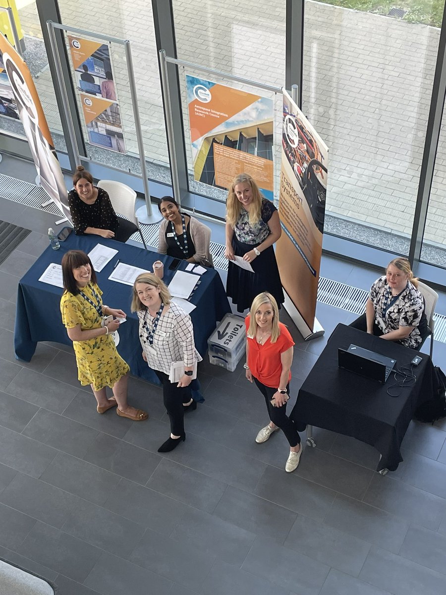 cranfieldcareer's tweet photo. Welcoming employers to the AIRC building ready for today’s careers fair @CranfieldUni 

Students and alumni welcome from 12-4pm! #GetCareerCurious https://t.co/S16oB6GJvb