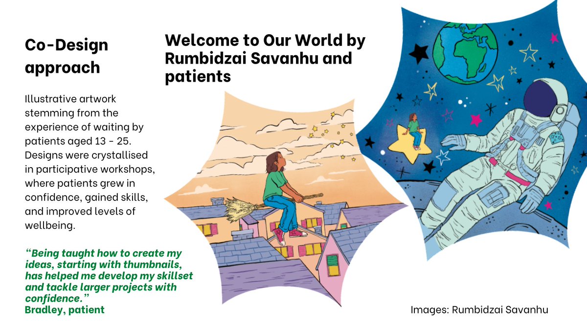 rbharts's tweet photo. We are very proud of this #codesign #coproduction project and congratulations @marykeepsgoing for winning this award!

Young patients recruited Rumbi, and participated in 6 months of workshops to develop skills and abilities in storyboarding and illustrations with great results https://t.co/NtbLdYc532
