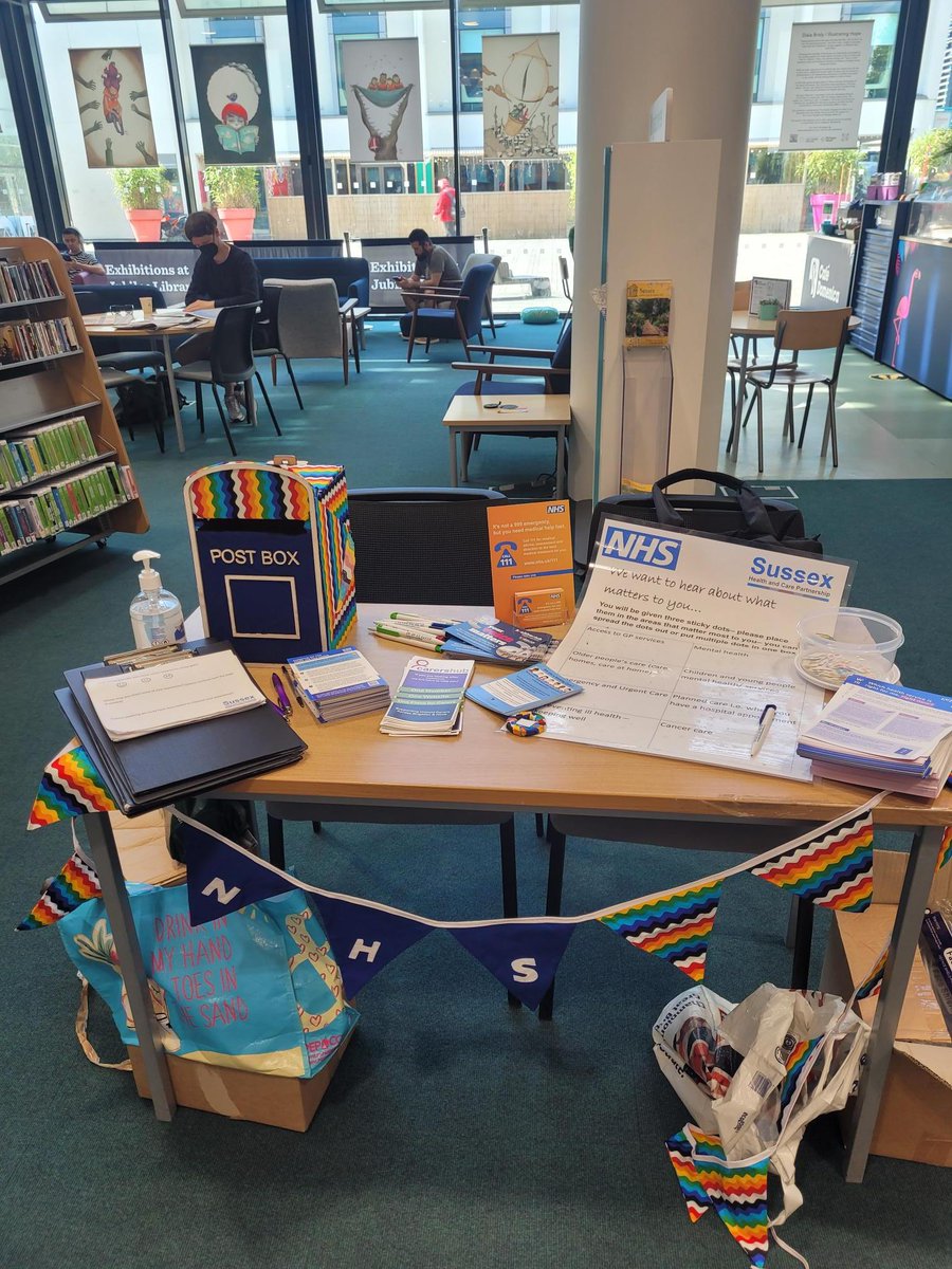 Some of our team at Brighton Jubilee Library today to talk to people about the upcoming changes in how health and care works.

If you are around, pop in and see us! @BHLibraries