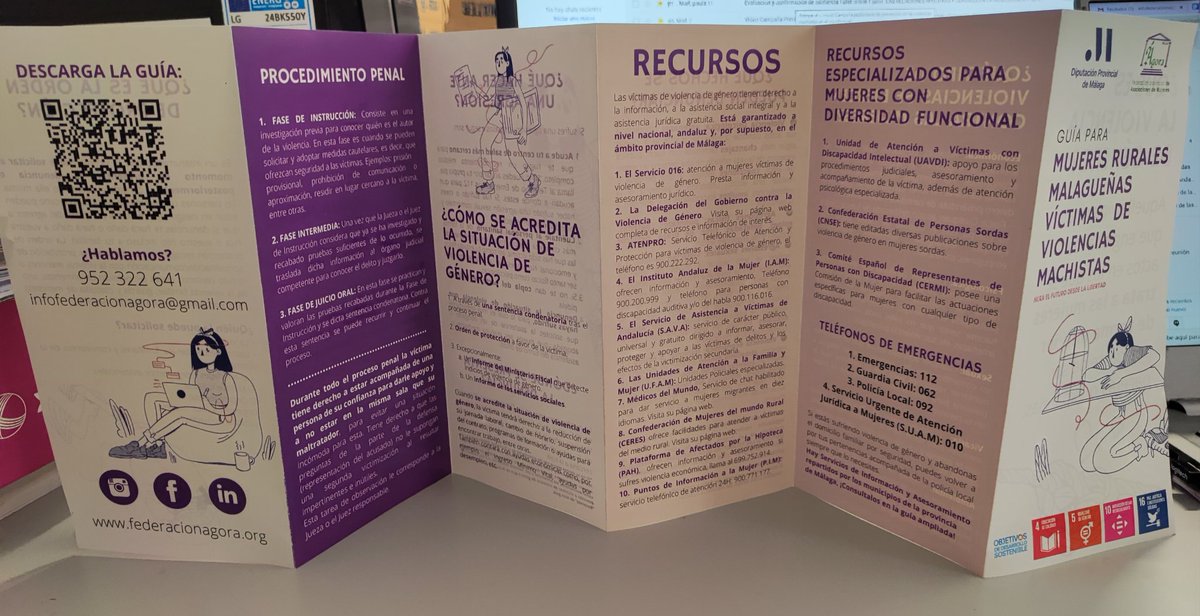 AgoraFederacion's tweet photo. ¡Ya tenemos los polidipticos en formato físico de nuestra guía para mujeres rurales víctimas de violencia machista! Esto surge dentro de nuestro proyecto '¡ROMPE EL SILENCIO!'. Podéis pasar por nuestra sede para cogerlas o consultar la guía extensa online: https://t.co/1gJAxJgrQe https://t.co/CSOYngEOu7